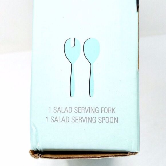 NEW Towle Living Iridescent Forged Stainless Steel 2 Piece Salad Serving Set - Picture 6 of 6